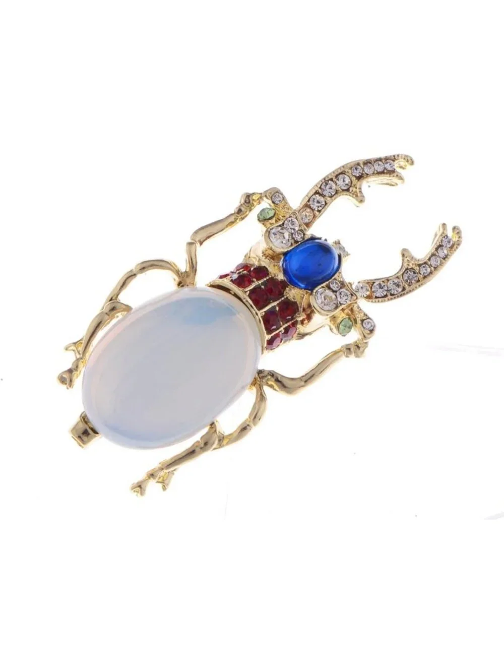 Vintage Antique Gold Scarab Beetle Brooch Pin | Egyptian-Inspired Jewelry